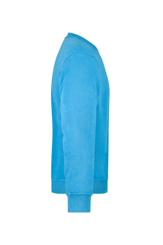 Workwear Sweatshirt Klassisches Rundhals-Sweatshirt blau, Gr. XS-4