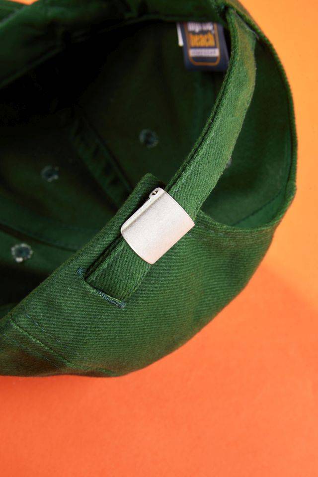 6 Panel Cap Low-Profile Klassisches 6 Panel Cap mit stirnanliegenden Frontpanels grün, Gr. one size-2