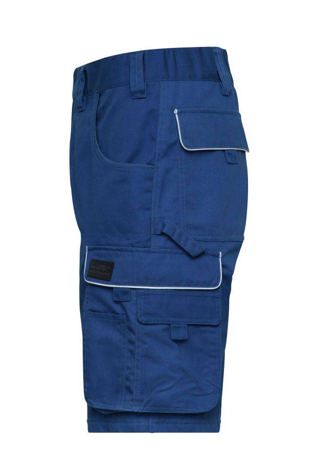Workwear Bermudas - SOLID - Funktionelle Arbeitsshorts im cleanen Look mit hochwertigen Details blau, Gr. 48-3