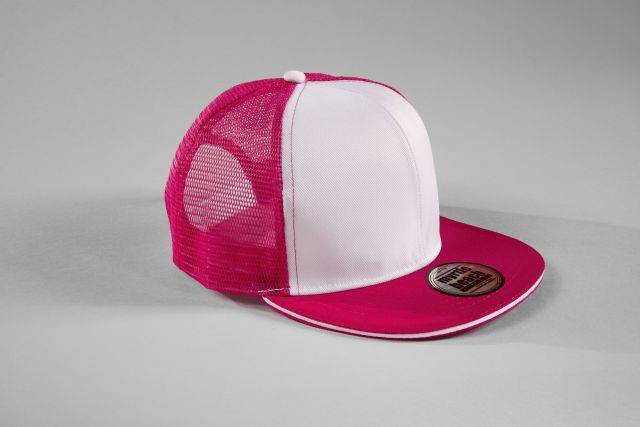 Pro Cap Mesh 6 Panel Stylische Mesh Cap mit Sandwich weiß/blau, Gr. one size-1