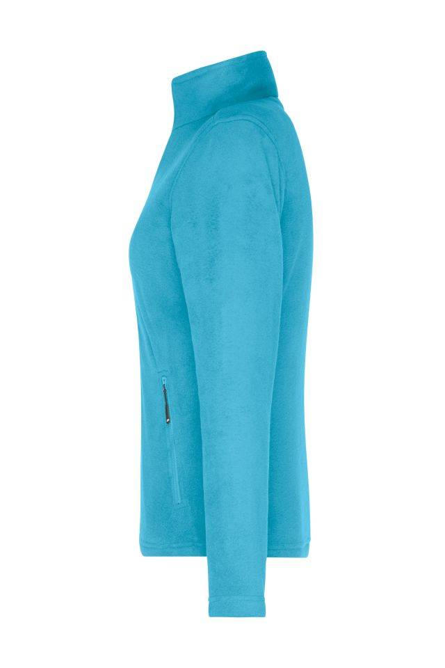 Ladies' Fleece Jacket Fleecejacke mit Stehkragen im klassischen Design blau, Gr. 3XL-3