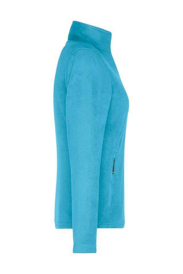 Ladies' Fleece Jacket Fleecejacke mit Stehkragen im klassischen Design blau, Gr. 3XL-4