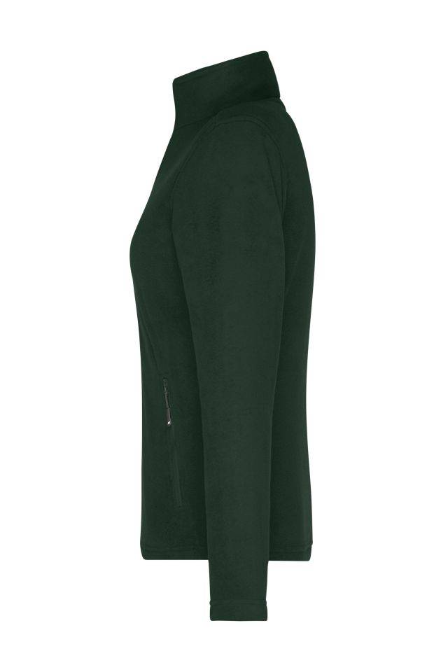 Ladies' Fleece Jacket Fleecejacke mit Stehkragen im klassischen Design grün, Gr. XS-3