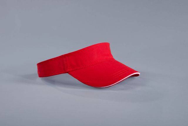 Sandwich Sunvisor Trendiger Sunvisor mit kontrastfarbigem Sandwich weiß/blau, Gr. one size-2