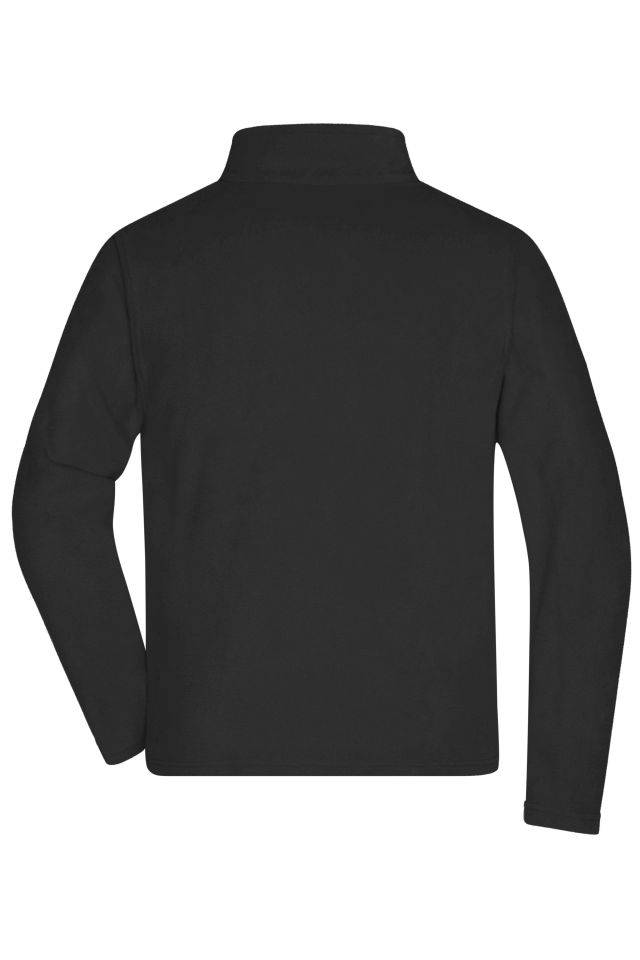 Men's Fleece Jacket Fleecejacke mit Stehkragen im klassischen Design schwarz, Gr. 4XL-4
