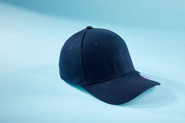 6 Panel Elastic Fit Baseball Cap Trendiges 6 Panel Cap ohne Verschluss grau, Gr. L/XL-1