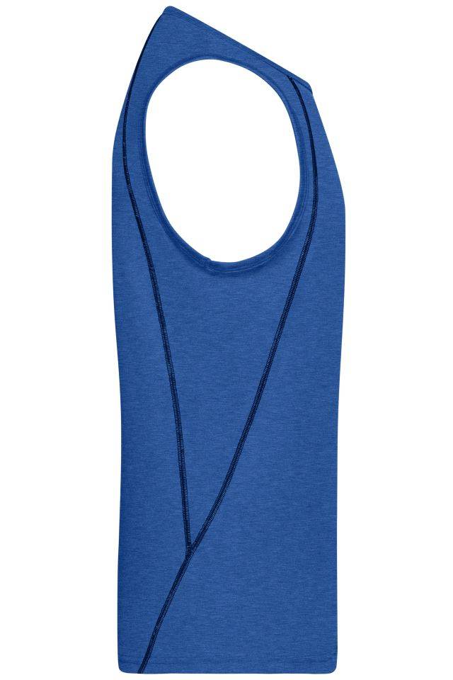 Men's Sports Tanktop Funktionstop für Fitness und Sport blau, Gr. XL-4
