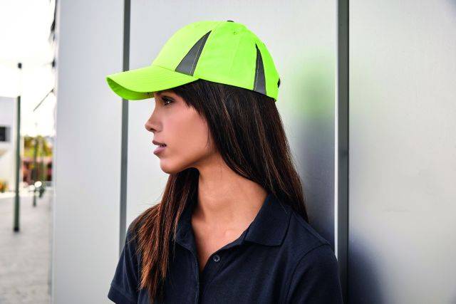 Safety Cap 6 Panel Cap mit reflektierenden Elementen ( ohne Schutzfunktion/ keine PSA ) blau, Gr. one size-1