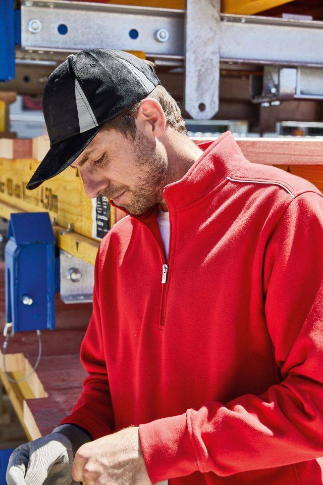 Safety Cap 6 Panel Cap mit reflektierenden Elementen ( ohne Schutzfunktion/ keine PSA ) blau, Gr. one size-2