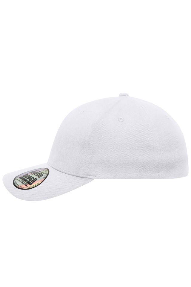 6 Panel Elastic Fit Baseball Cap Trendiges 6 Panel Cap ohne Verschluss weiß, Gr. L/XL-2