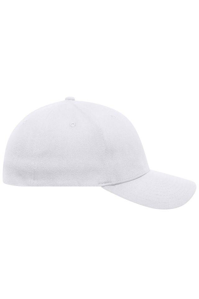 6 Panel Elastic Fit Baseball Cap Trendiges 6 Panel Cap ohne Verschluss weiß, Gr. L/XL-3
