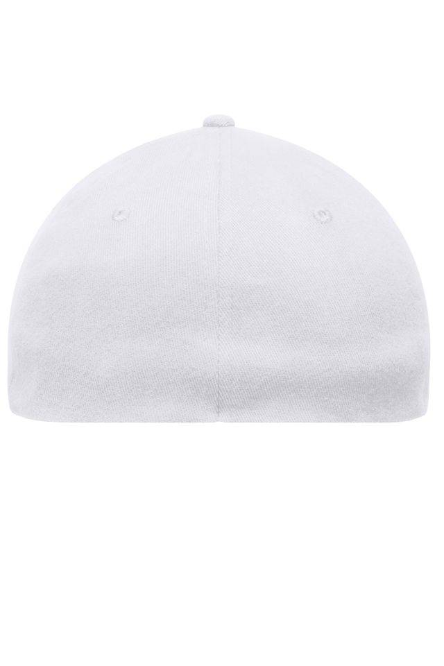 6 Panel Elastic Fit Baseball Cap Trendiges 6 Panel Cap ohne Verschluss weiß, Gr. L/XL-4