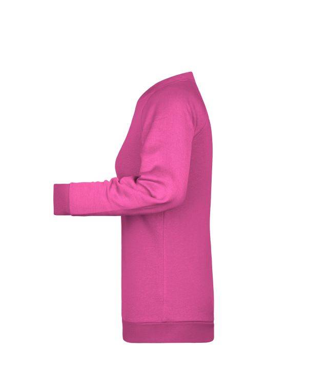 Ladies' Promo Sweat Rundhals-Sweatshirt pink, Gr. M-3