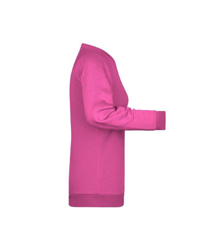 Ladies' Promo Sweat Rundhals-Sweatshirt pink, Gr. M-4