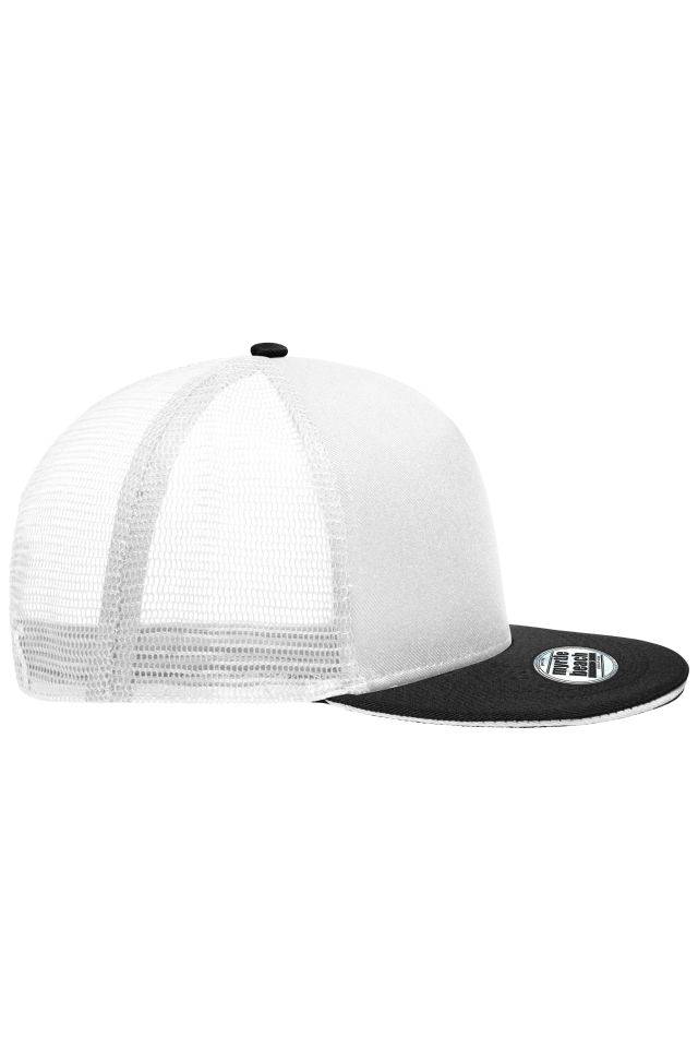 Pro Cap Mesh 5 Panel Stylische Mesh Cap mit Sandwich weiß/schwarz, Gr. one size-4