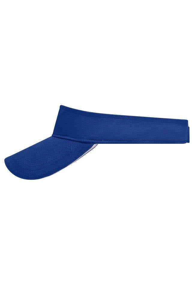 Sandwich Sunvisor Trendiger Sunvisor mit kontrastfarbigem Sandwich weiß/blau, Gr. one size-3