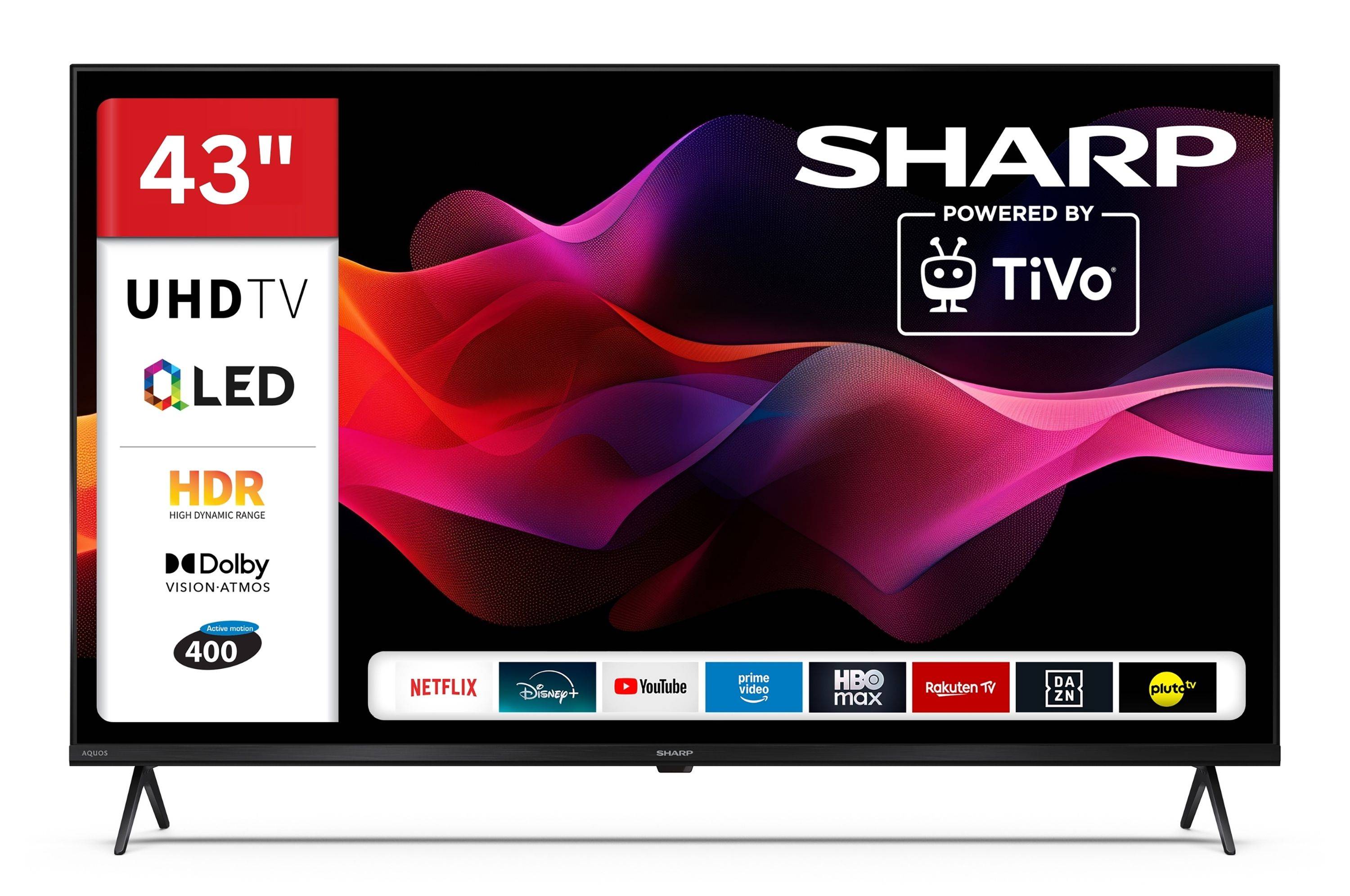 Sharp 43HM5745E QLED Fernseher 43 Zoll Smart TV by TiVo 4K UHD Fernseher mit HDR Dolby Vision (2026)-0
