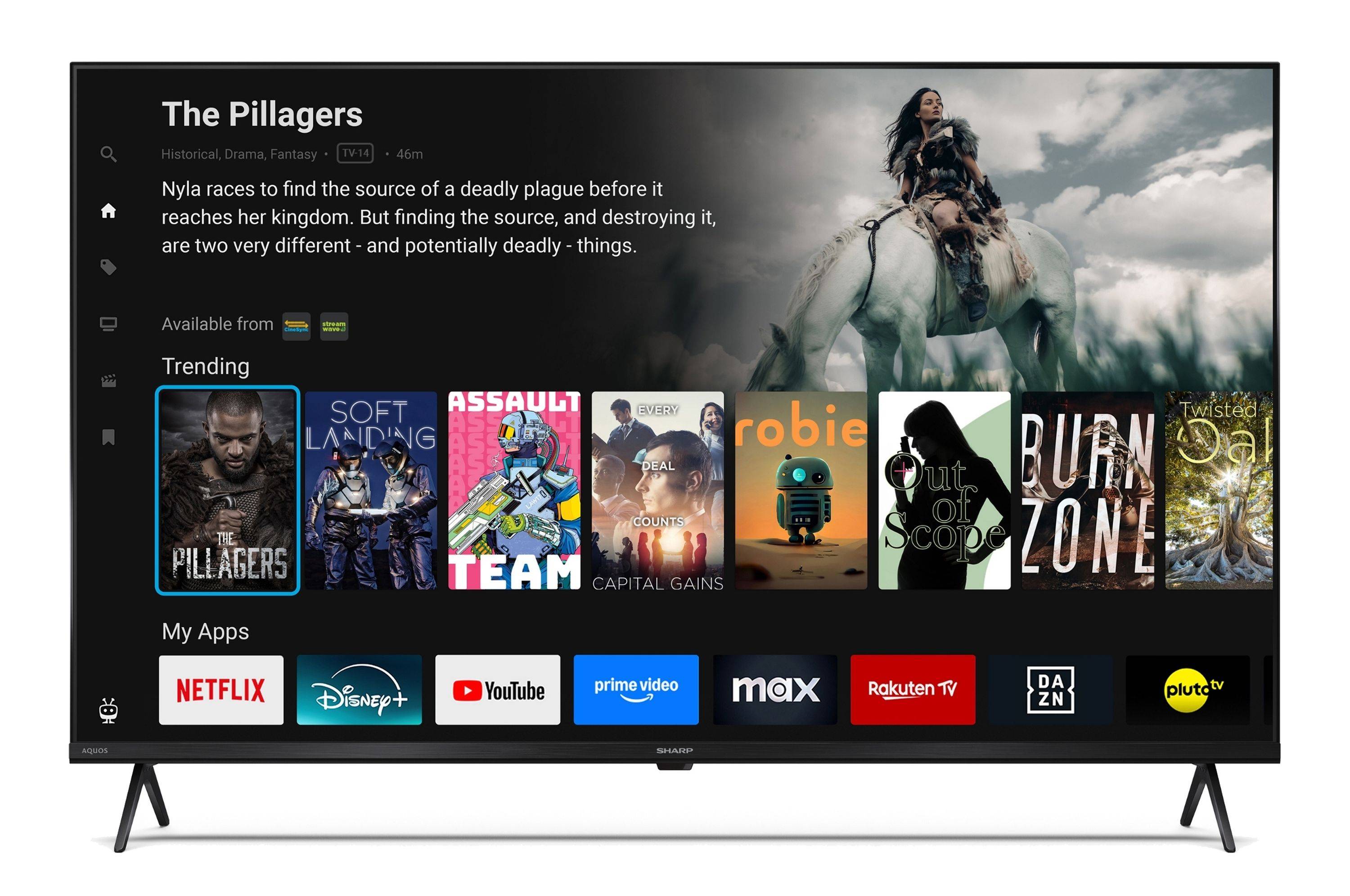 Sharp 43HM5745E QLED Fernseher 43 Zoll Smart TV by TiVo 4K UHD Fernseher mit HDR Dolby Vision (2026)-1