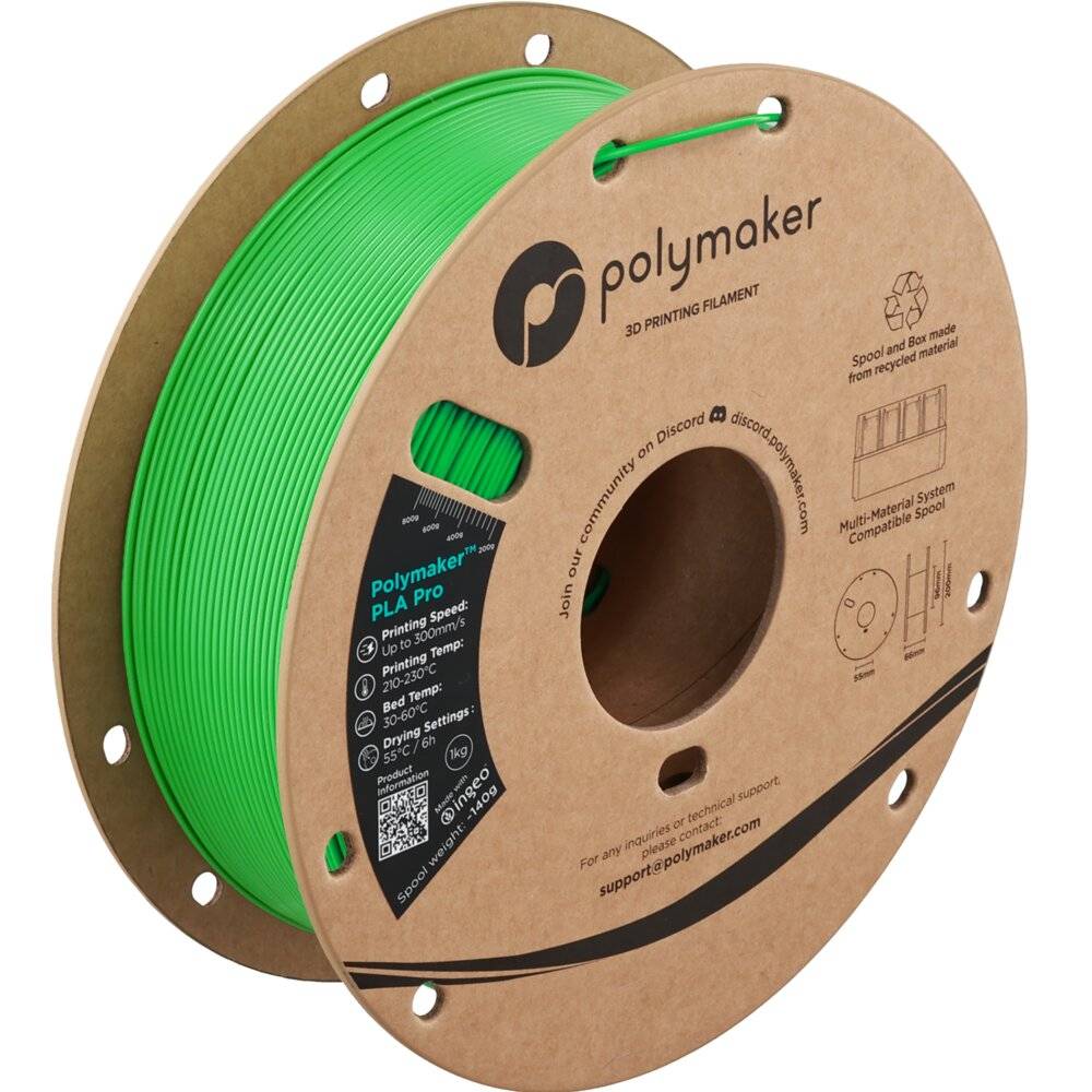 Polymaker PLA PRO HIGH SPEED TOUGH 1,75mm GREE 1kg-0