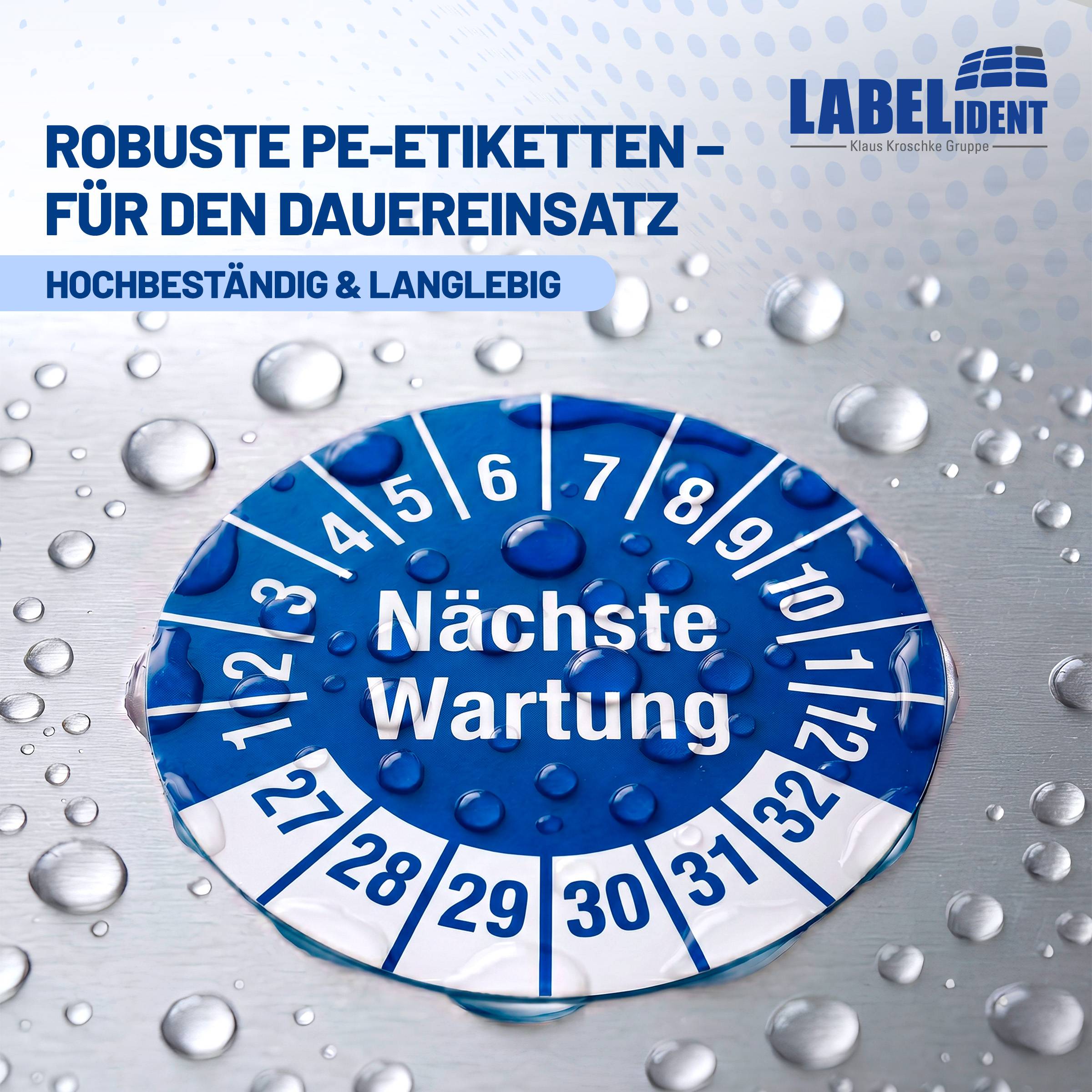Labelident Prüfplaketten Nächste Wartung, Ø 30 mm, 1.000 Etiketten-2