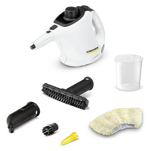 Kärcher SC 1, Zylinder-Dampfreiniger, Schwarz, Weiß, 4 m, 200 ml, 1200 W, 220-240 V