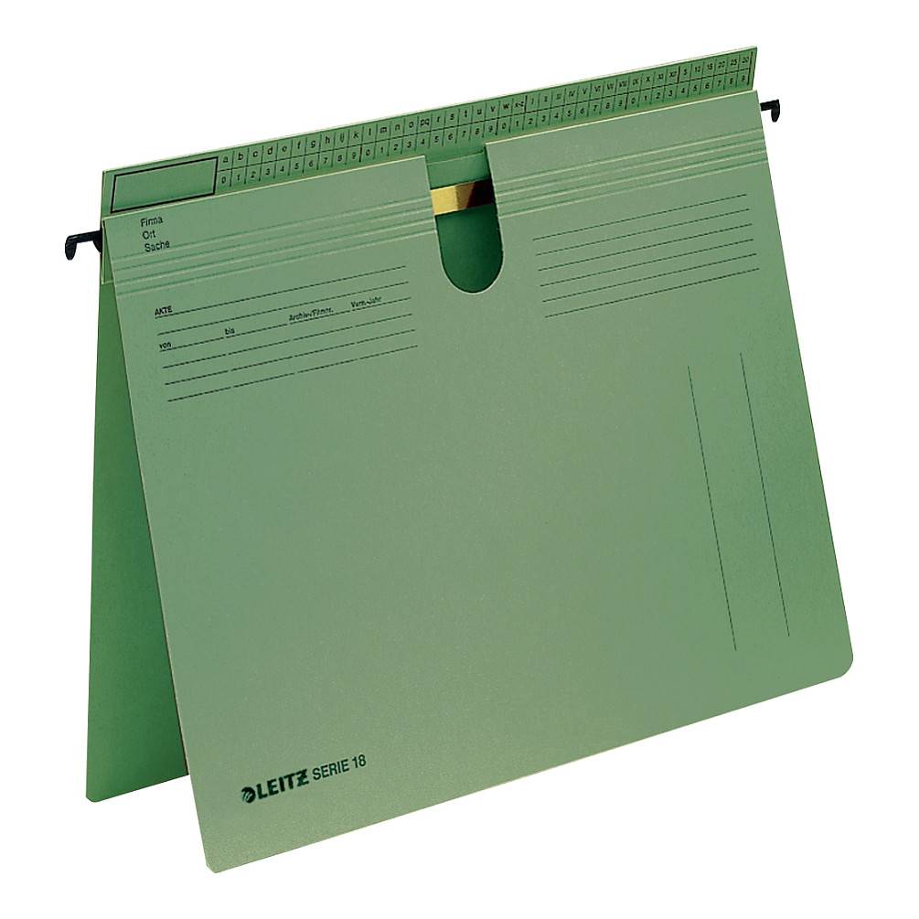 Leitz Hängehefter SERIE 18 18140055 A4 Manilakarton grün 50 St./Pack.