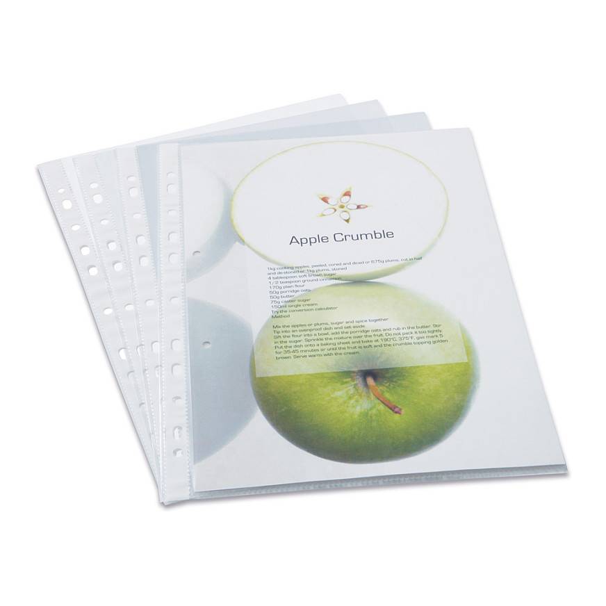Rapesco Office Products PLC Eco Punch Pockets, A4 (Box of 100)-0