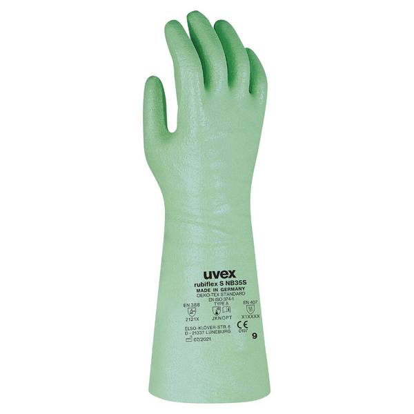 Uvex rubiflex S NB35S, Erwachsener, Erwachsener, Unisex, Abnutzungsresistent, Lösungsmittelbeständig, Ölbeständig, Chemi