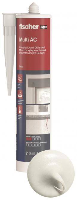 Fischer Acryldichtstoff DA W 310 053110 ml weiss-0
