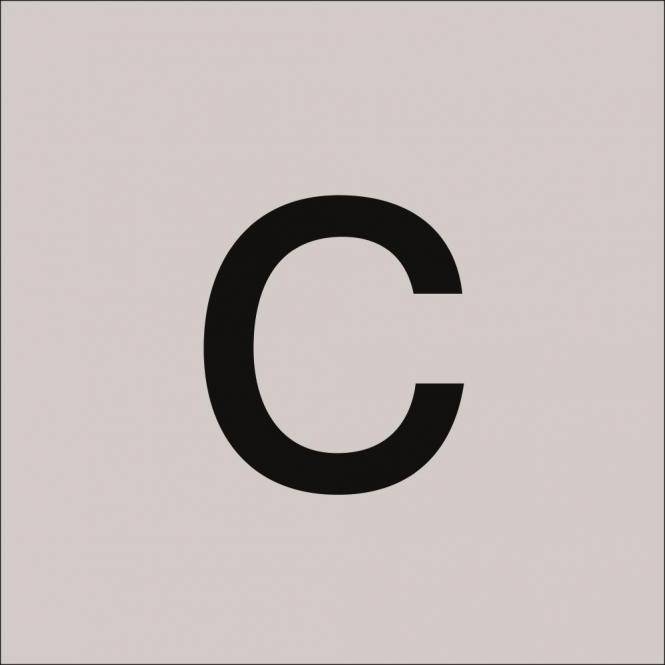 Buchstabe c für Hausnummernleuchte, H 75, schwarz-0