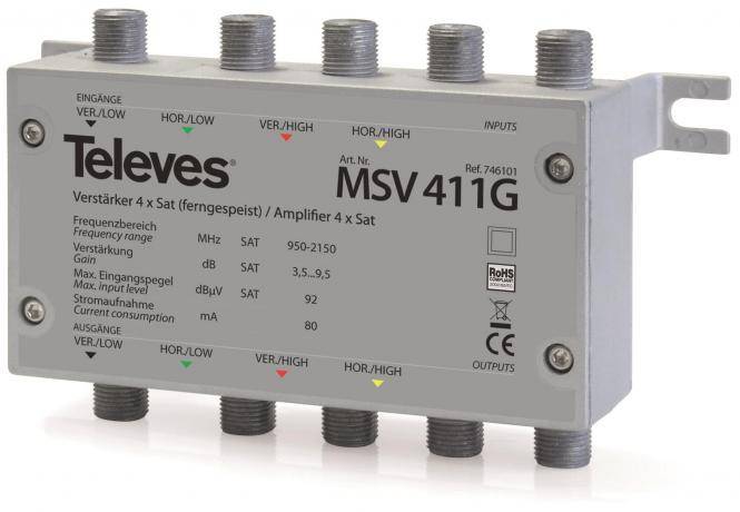 Televes Verstärker 4xSAT MULTRIX MSV411G-0