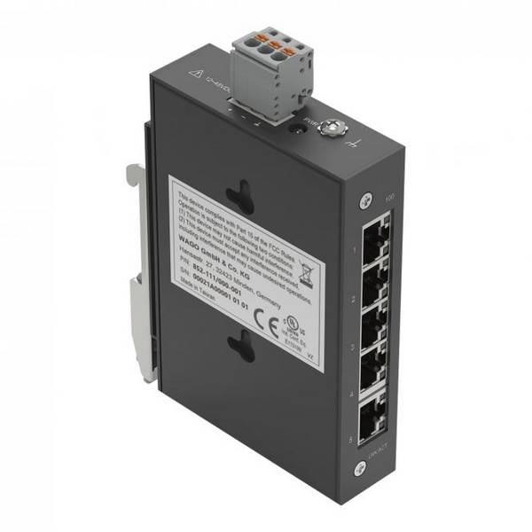 Wago Industrial-Eco-Switch 5 Ports 100Base-TX schwarz