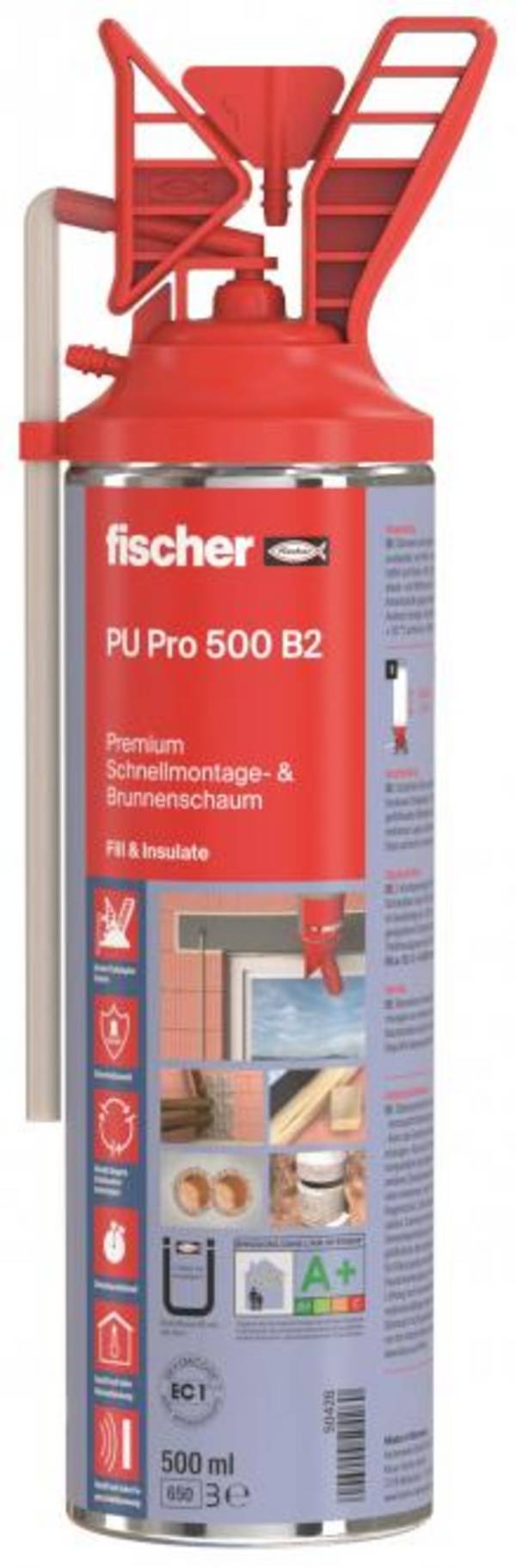 FISCHER PU-SCHAUM 500ML BEGR.MENGE,ADR 2/10BL 50426