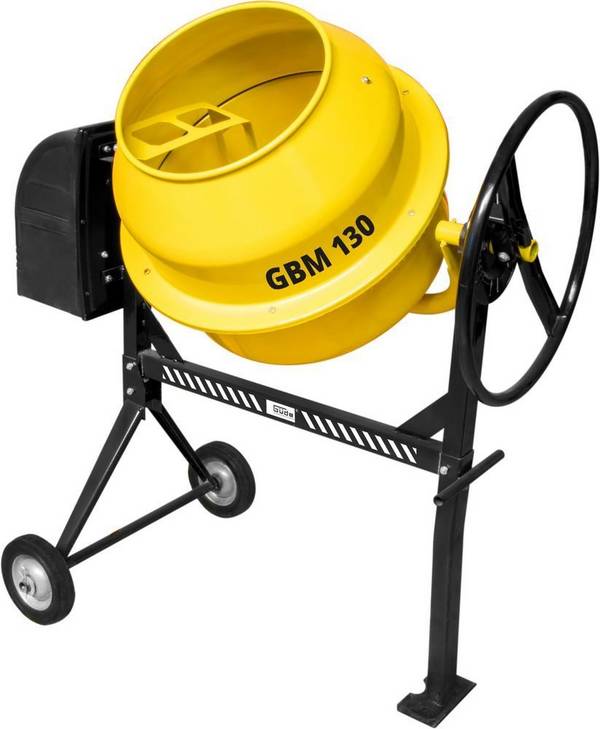 Güde 55451, Mischer Mischmaschine Betonmischer GBM 130 130l 230V Räder