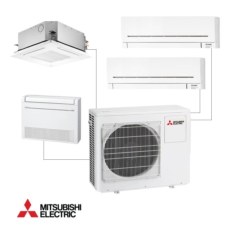 Mitsubishi Electric MXZ-4F72VF Multi-Split Außengerät – 24.000 BTU/h (7,2 kW), bis 4 Innengeräte, R32 Inverter-1