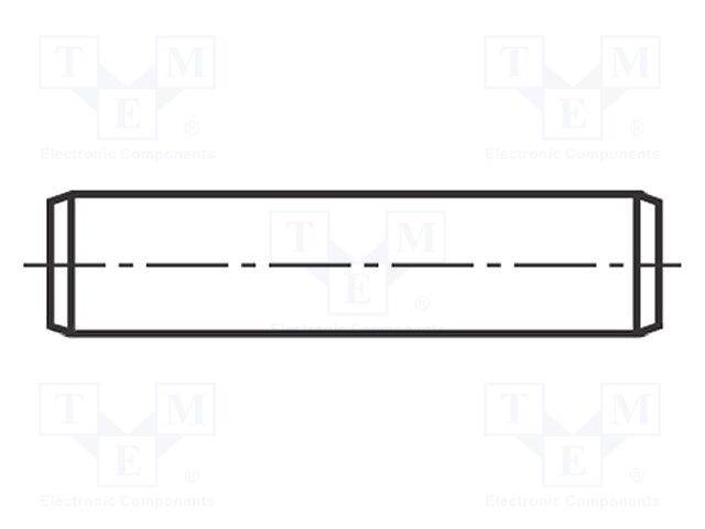BN 684 Ø: 1,5mm L: 20mm Edelstahl DIN 7 Konische Stifte-0