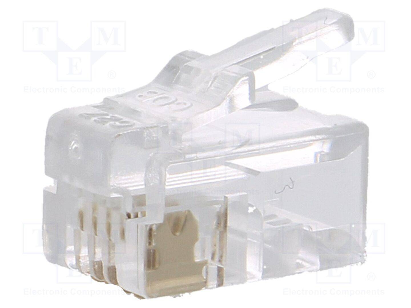 4p4c Steckverbinder: RJ10 Stecker ungeschirmt PIN: 4 vergoldet-0