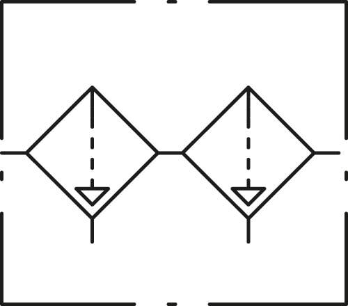 Filter+Ölfilter »SYNTESI«, BG 2, G 1/2, 5 µm + 0,01 µm, RA + RMSA-1