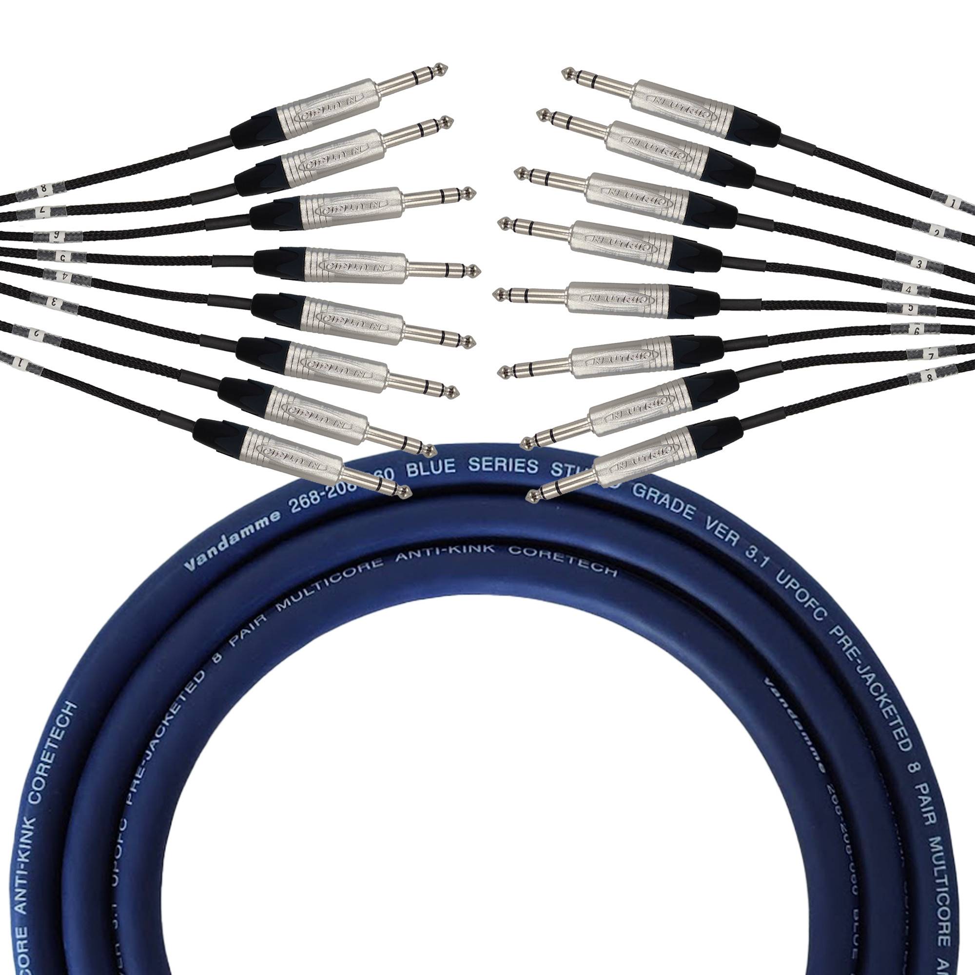 Van Damme BS Multicore 8Pair TRS Klinke | 7,5m / 0,35m Tails-0