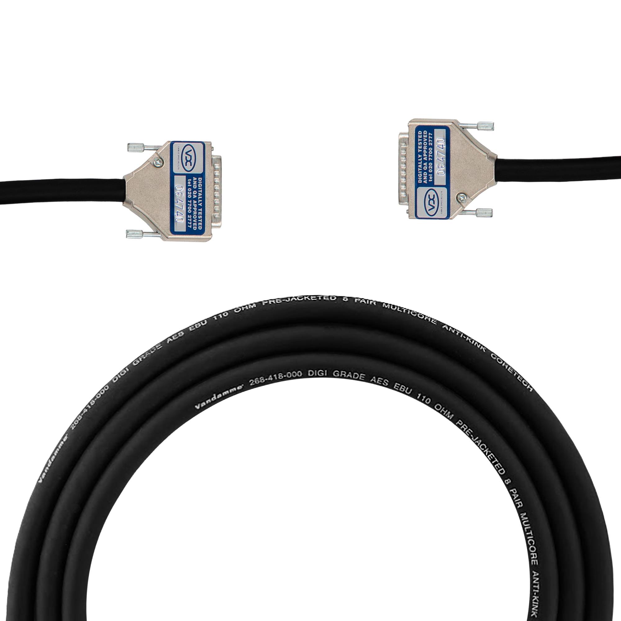 Van Damme DT Analog & AES Multicore 8Pair DB25 (Yamaha Analog Audio | M2.6) 5m-0
