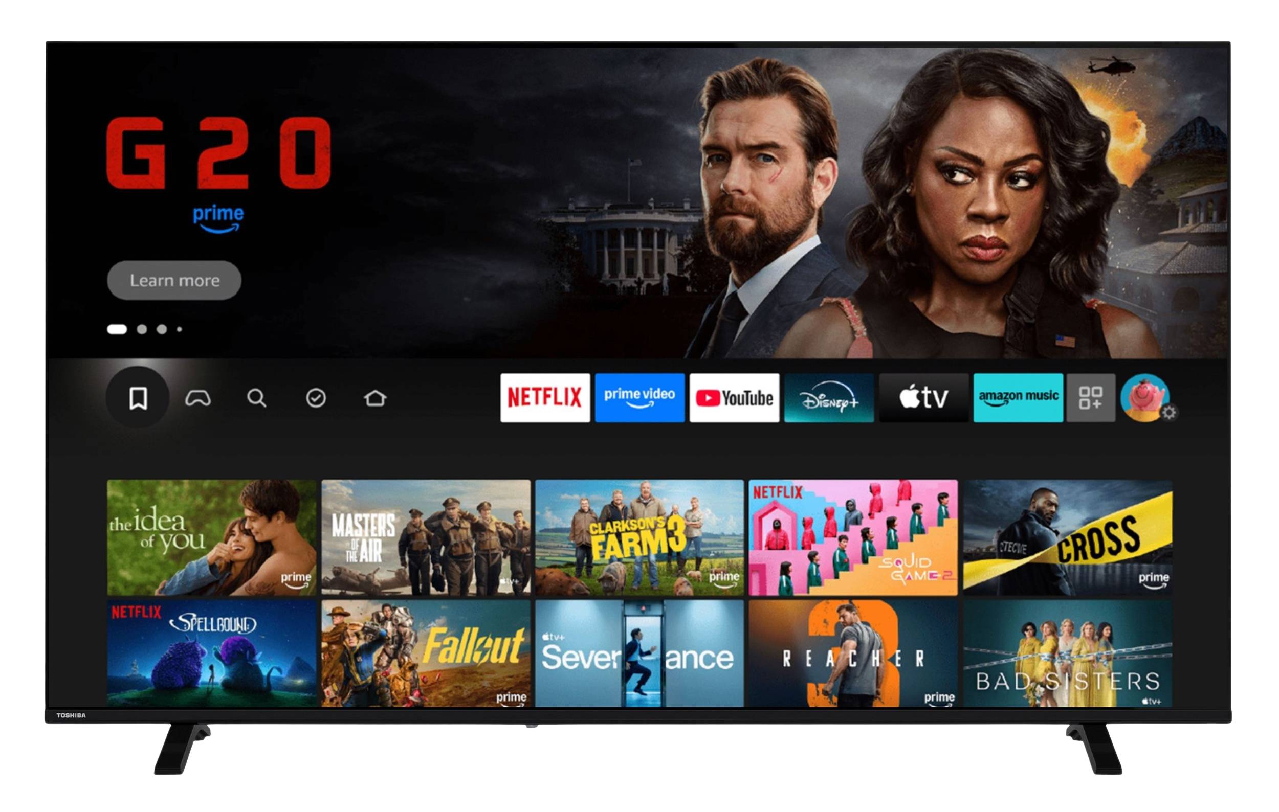 Toshiba 65QF2663DAZ QLED Fire TV 65 Zoll Fernseher 4K UHD Smart TV Dolby Vision HDR Alexa (2026)-1