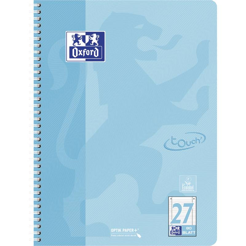 Oxford Collegeblock Touch Pastell, DIN A4+, liniert-0