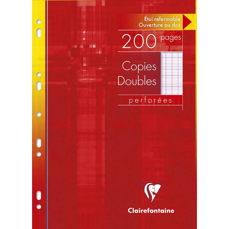 Clairefontaine Copies doubles, A4, Seyès, 200 pages-0