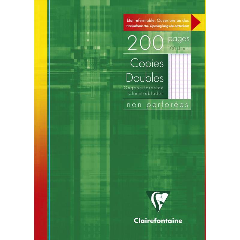 Clairefontaine Etui copies doubles A4, quadrillé 5x5-0