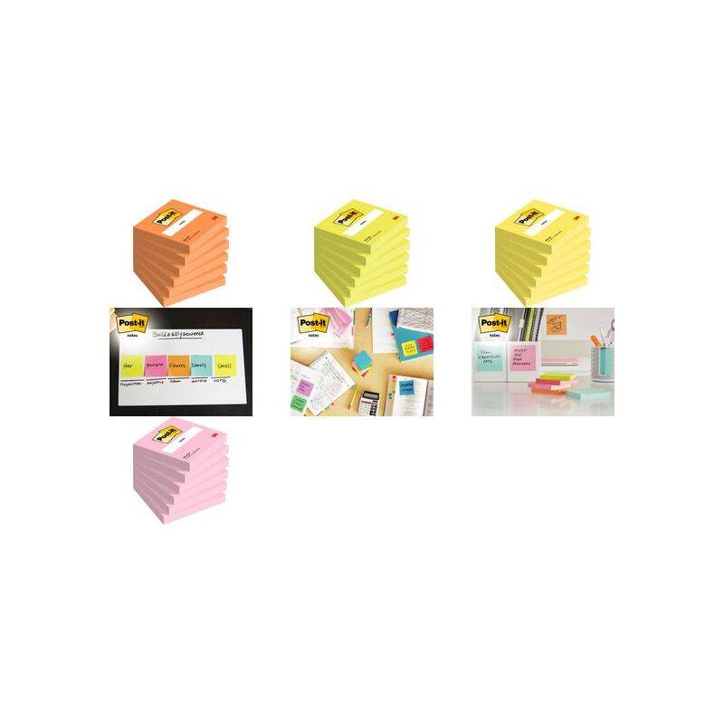Post-it Haftnotizen notes, 127 x 76 mm, rosa-0