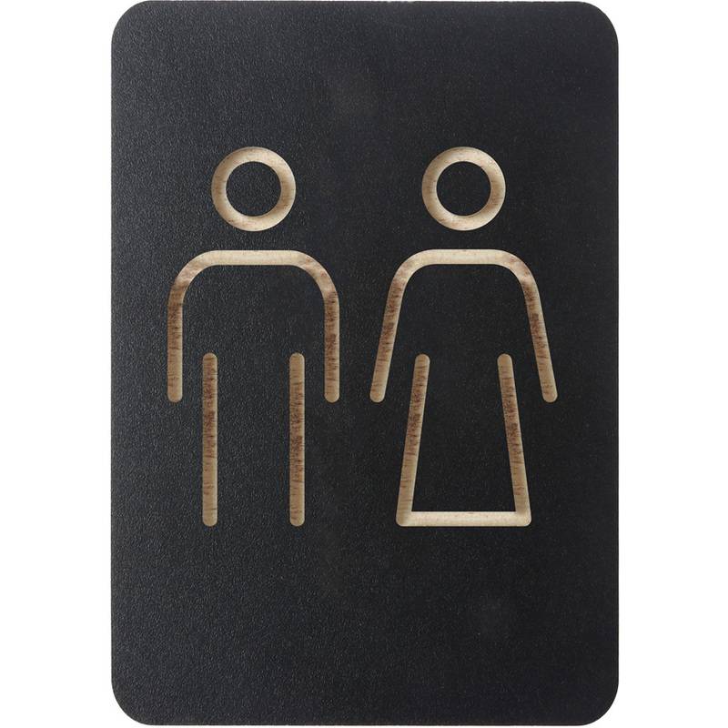 EUROPEL Piktogramm "WC Herren & Damen", schwarz-0