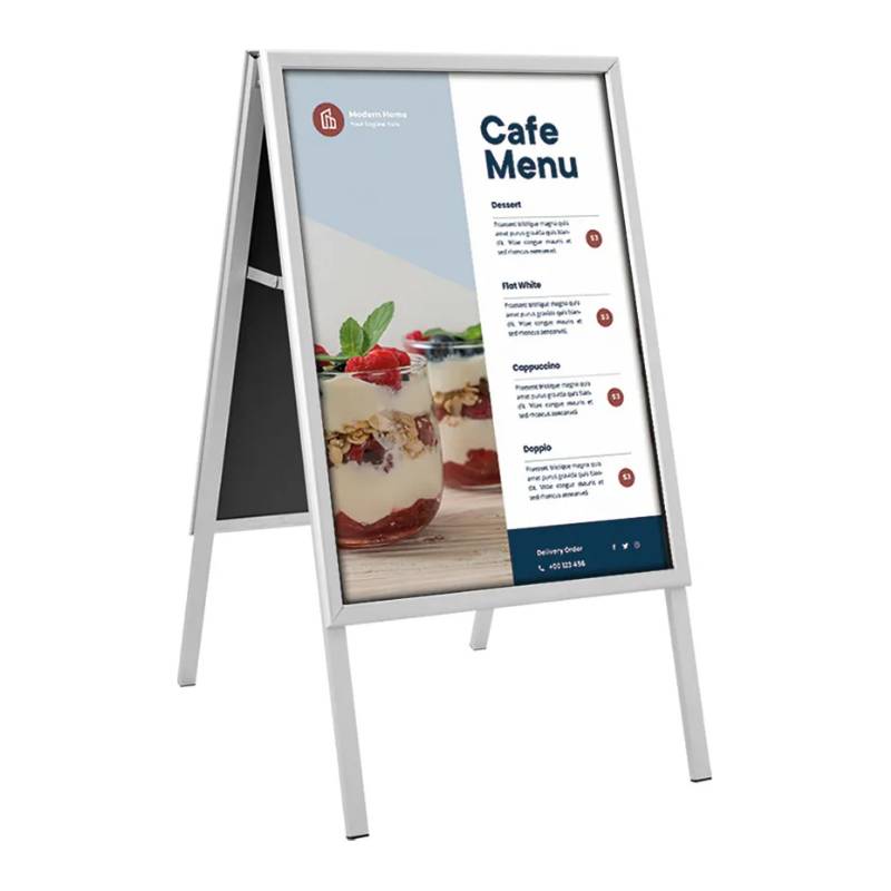 EUROPEL Plakatständer CLASSIC, A1, silber