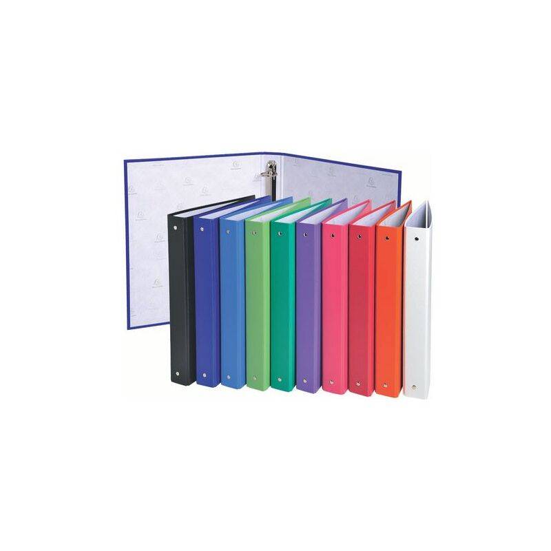 EXACOMPTA Ringbuch, 4 Ring-Mechanik, DIN A4, farbig sortiert-0