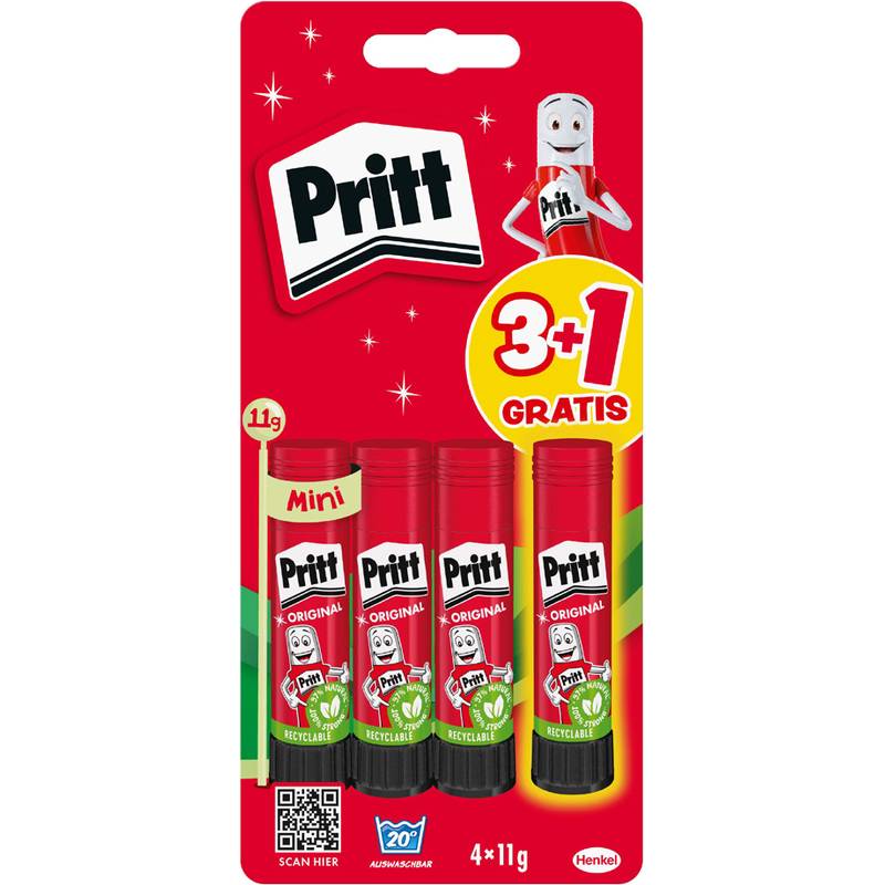 Pritt Klebestift BTS 2025, 4 x 11 g, Blister-0