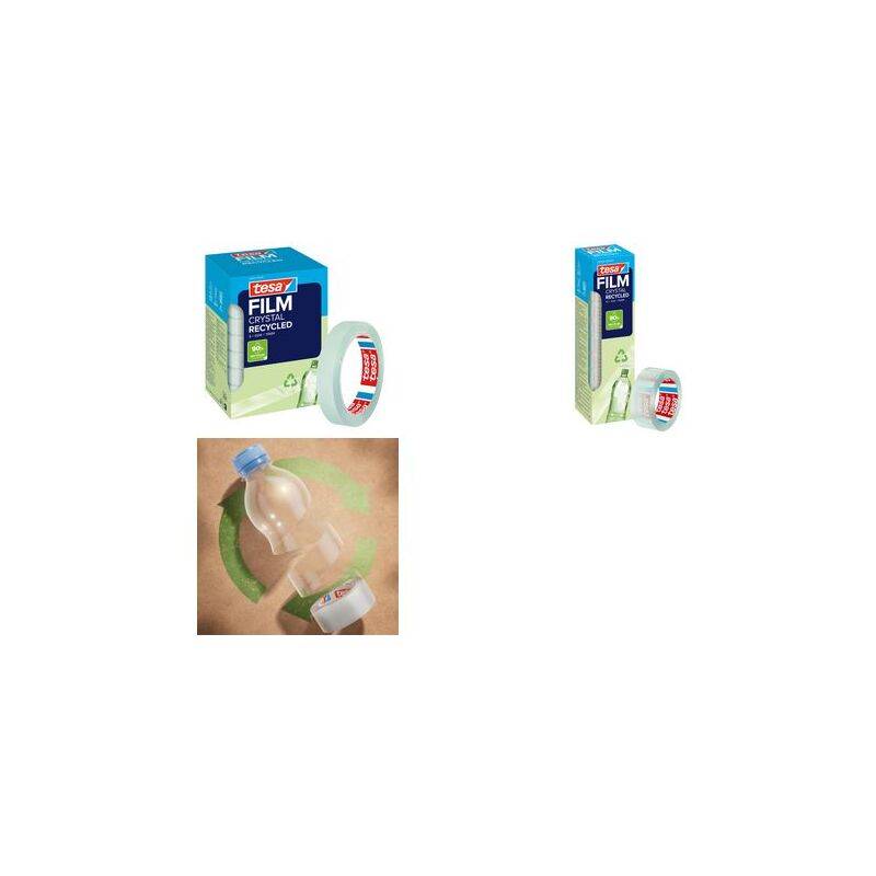 tesa Film CRYSTAL RECYCLED, transparent, 19 mm x 66 m-0